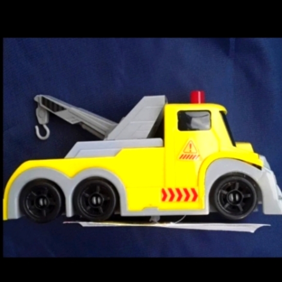 3 PC Cars- Toy Vehicles- Police- Tow Truck - Fire Engine Lights Up w/Sound 6" - Picture 2 of 3